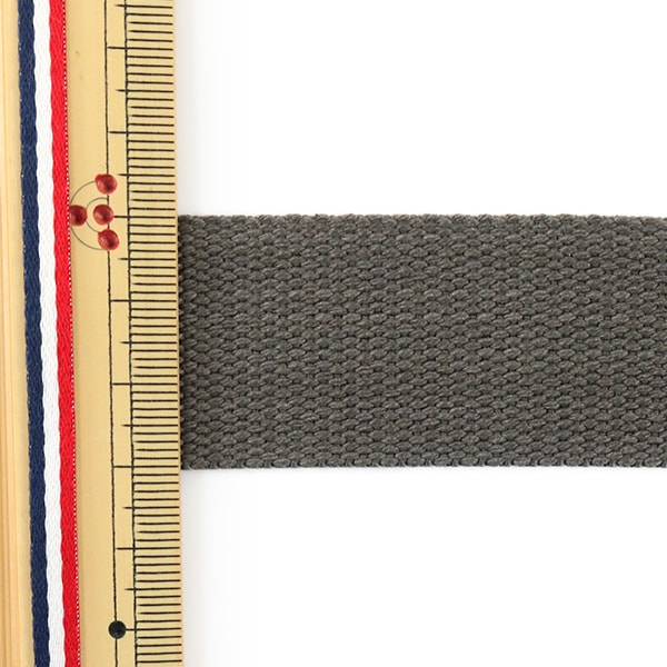 【数量5から】 手芸テープ 『リバーシブルテープ 30mm グレー×グレーベージュ』