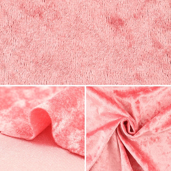 【数量5から】 生地 『クラッシュベロア ピンク GD3300-33』