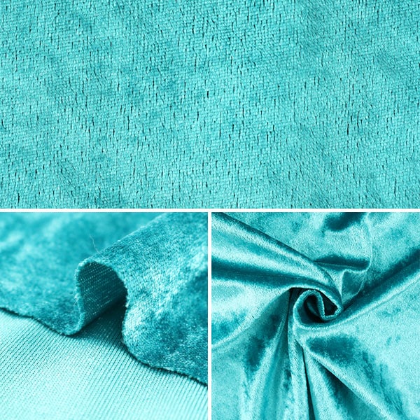 【数量5から】 生地 『クラッシュベロア エメラルドグリーン GD3300-156』