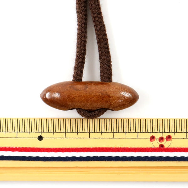 ボタン 『皮付きダッフルボタン 40mm 茶』 KIYOHARA 清原