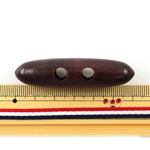 ボタン 『木ダッフルボタン 60mm 茶』 KIYOHARA 清原