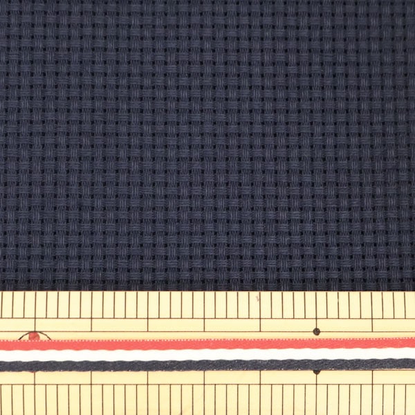 Tela para bordar "Puricortada Tela Java Cross 45 (fino) 11 recuento 45 azul oscuro 23800-4" Lecien Lecien Cosmo Cosmo