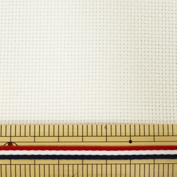 أقمشة التطريز ``البريقماش مقطوع Javacross 65 16 عدد 65 عيون أوف وايت 265100-10'' LECIEN Lecien كوزمو كوزمو