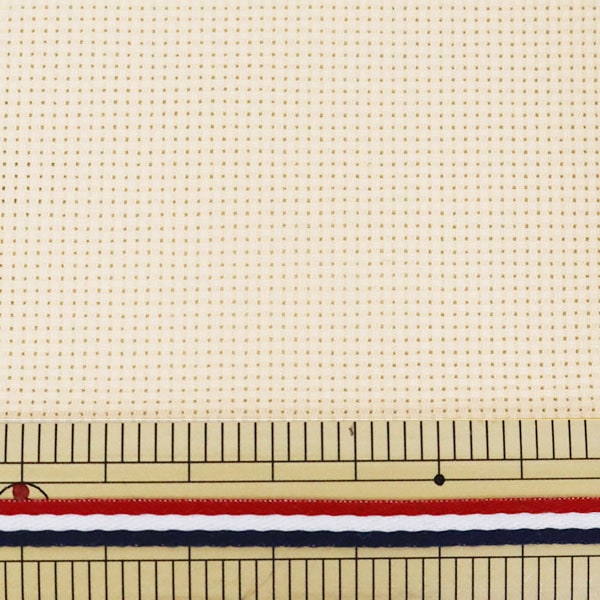 Tissu à broder "PuriTissu coupé Java Cross 65 16 compte 65 Fusion 265100-99" Lecien Lecien Cosmo cosmo