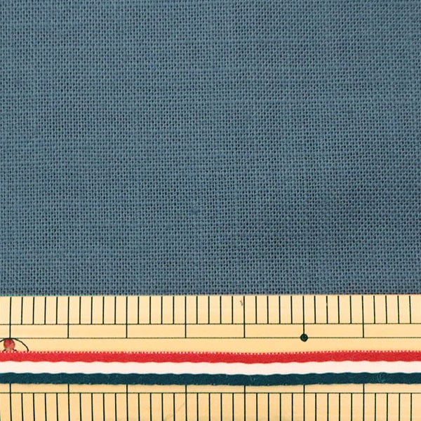 Ткань для вышивания "ПуриОтрезанная ткань Хлопковый кросс-винтажный синий для бесплатного стежка 21700-90" Лекен Lecien Cosmo Cosmo