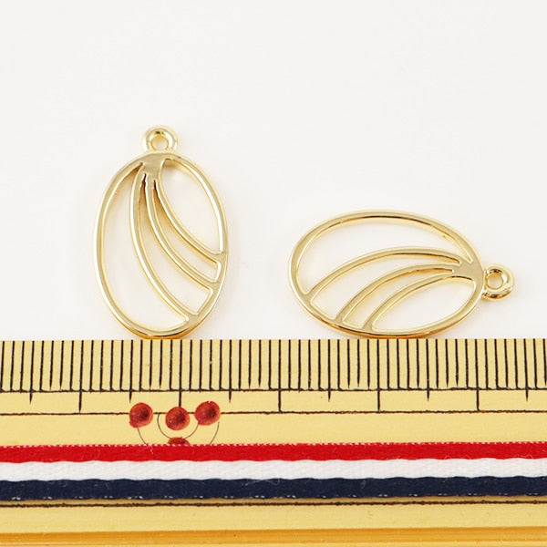 レジンパーツ 『レジンフレーム 月の輪3 金色 20mm 2個入』