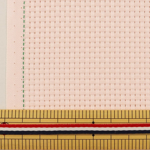 【数量1から】 刺しゅう布 『No.3500 ジャバクロス35 (中目) 9カウント 35目 ピンク 3533-9』 LECIEN ルシアン cosmo コスモ