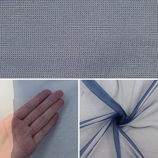 【数量5から】 生地 『スパークハーフ 濃紺 477-28』