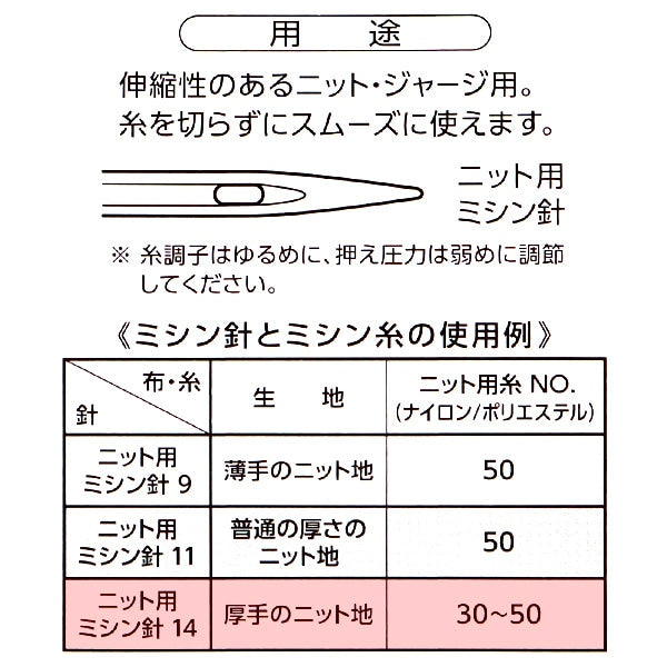 Nähnadel "Hausnähmaschine 14 (für Strick) 37-154" Clover