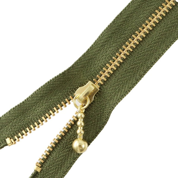 Fermeture éclair "Or avec des ballesFermeture éclair 50cm 566 Couleur DNDBL MGC33-50566" YKK