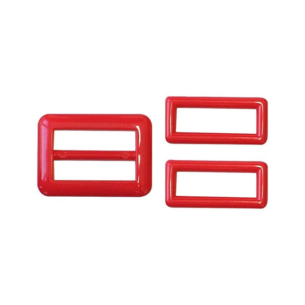 Kunsthandwerksteile "Farbgürtel-Futterset 25mm rot 26-125" Clover