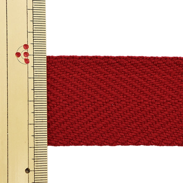 【数量5から】 手芸テープ 『太綾テープ 38mm #507 エンジ』