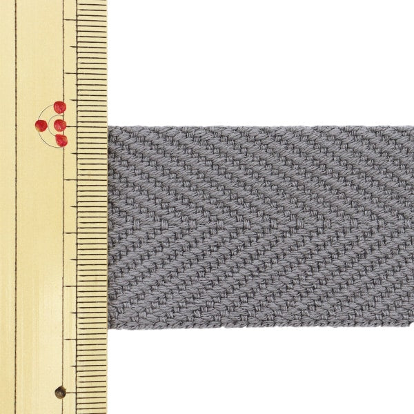 【数量5から】 手芸テープ 『太綾テープ 38mm #534 灰色』