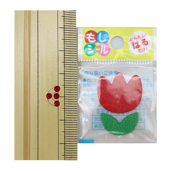 패치 "Hiragana Moji Seal Red Flower E86-86164"개척자 개척자