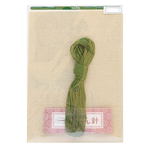Embroidery kit "Kogin 19 coaster green" Olympus