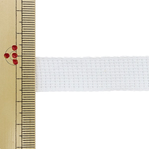 【数量5から】 手芸ブレード 『オーガニックコットン202 幅約1.5cm 01番色』