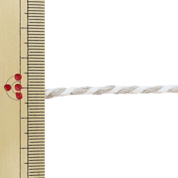 【数量5から】 手芸ひも 『リネン 180 No.1 幅約3mm 01番色』