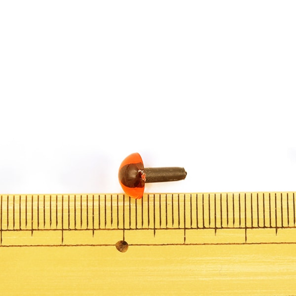 Handwerksteile "Katze Auge Bernstein 7,5 mm 8 Stück B1-Ja (A25)" "