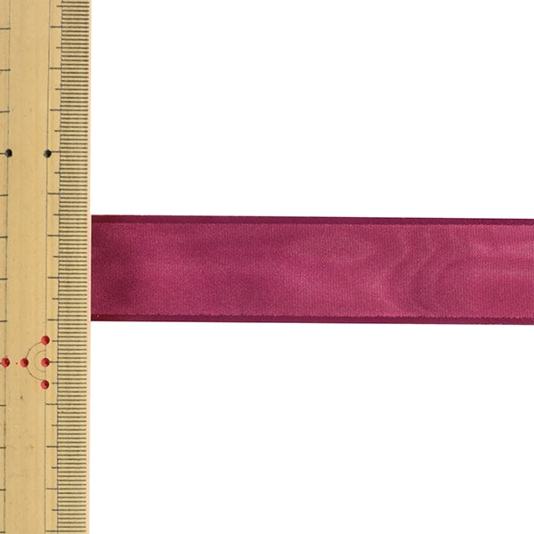 【数量5から】 リボン 『モアレサテンリボン 幅約2.5cm 53番色 4496』 MOKUBA 木馬