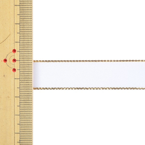 الشريط 『حافة معدنية الساتان』الشريط 58801 1.6 سم عرض × 5 م تباع في قطعة واحدة، اللون 29 بوصة