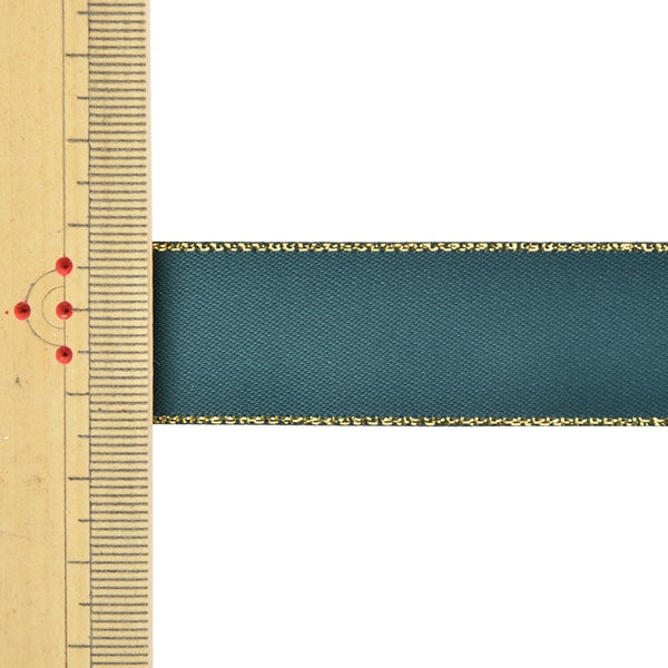 리본 "메탈릭 엣지 Saten리본 58801 2.2cm 너비 x 3m 1 안티 알살 593 색상 "