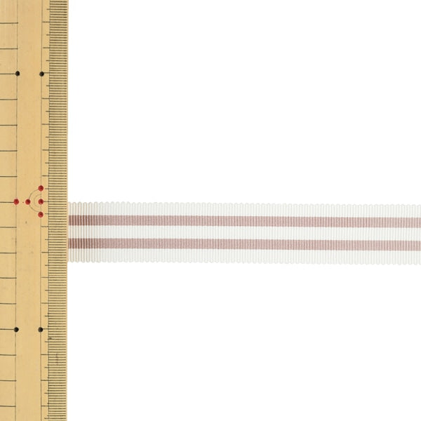 【数量5から】 リボン 『ストライプペタシャムリボン 幅約2.4cm 1番色 SIC-1120』