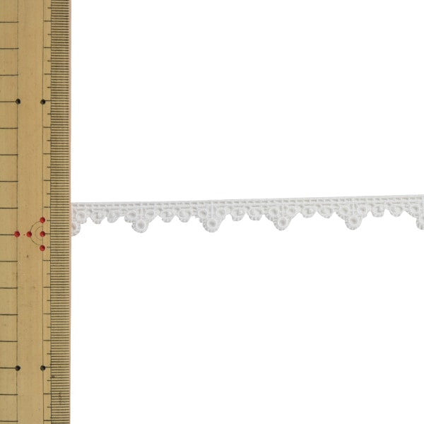 【数量5から】 レースリボンテープ 『ケミカルレース 61674K 00番色』 MOKUBA 木馬