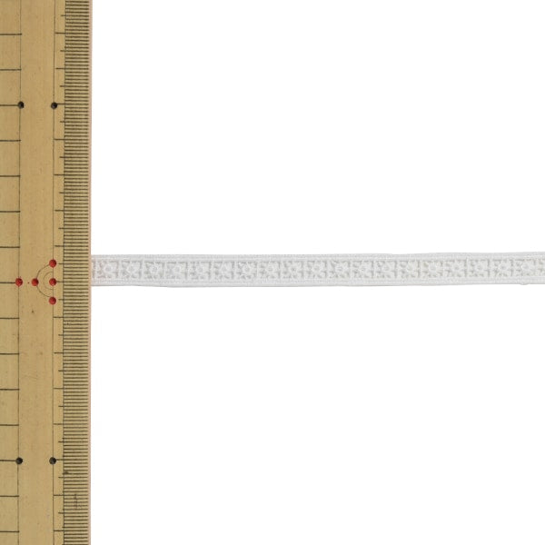 【数量5から】 レースリボンテープ 『ケミカルレース 61689K 00番色』 MOKUBA 木馬