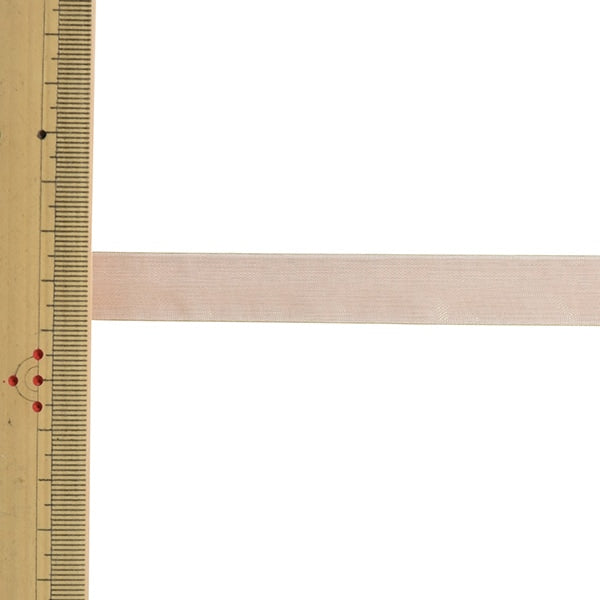 【数量5から】 リボン 『オーガンジーリボン 幅約1.5cm 1番色 4563』 MOKUBA 木馬