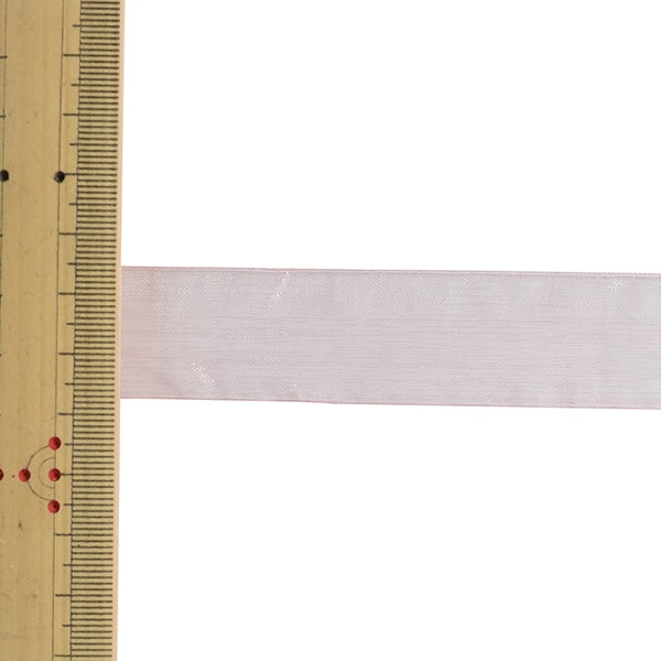 【数量5から】 リボン 『オーガンジーリボン 幅約2.5cm 18番色 4563』 MOKUBA 木馬