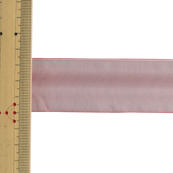 【数量5から】 リボン 『オーガンジーリボン 幅約3.8cm 4番色 4563』 MOKUBA 木馬