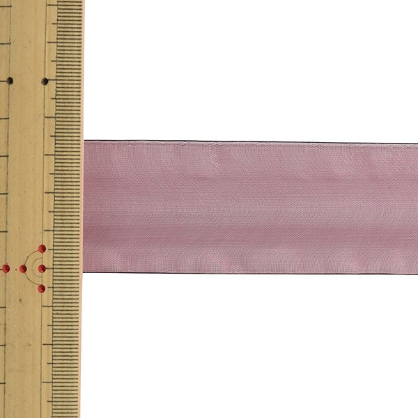 【数量5から】 リボン 『オーガンジーリボン 幅約3.8cm 10番色 4563』 MOKUBA 木馬