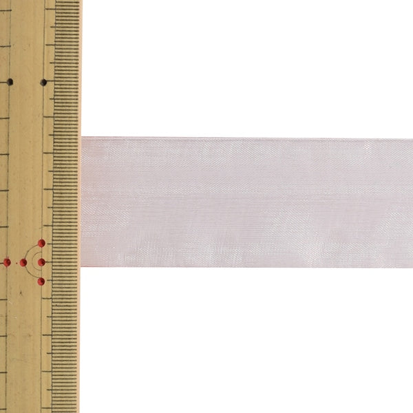 【数量5から】 リボン 『オーガンジーリボン 幅約3.8cm 18番色 4563』 MOKUBA 木馬