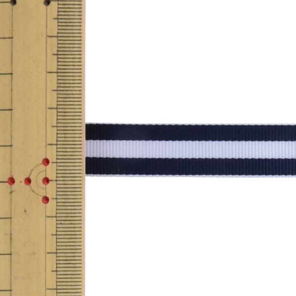 【数量5から】 リボン 『ストライプリボン 650K 幅約1.5cm 4番色』 MOKUBA 木馬