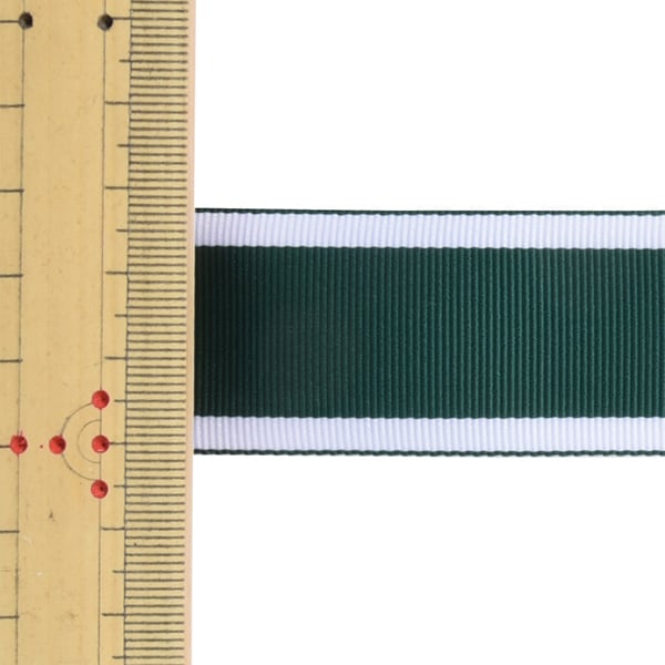 【数量5から】 リボン 『ストライプリボン 750K 幅約3cm 3番色』 MOKUBA 木馬