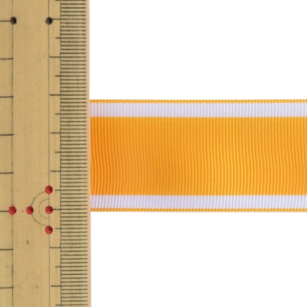 【数量5から】 リボン 『ストライプリボン 750K 幅約3cm 5番色』 MOKUBA 木馬