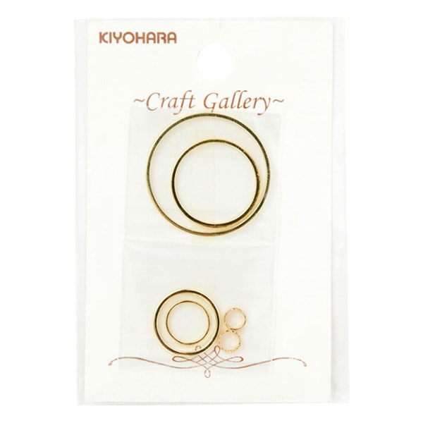 レジン材料 『リングパーツ ラウンド ゴールド RCH-120』