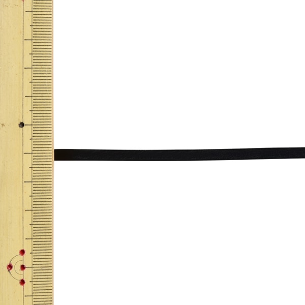 【数量5から】 手芸ひも 『レザーテープ 幅約4mm 7番色 黒 L-120』