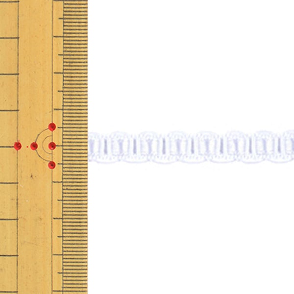 【数量5から】 手芸ブレード 『リボン通しブレード 001番色 114-411』