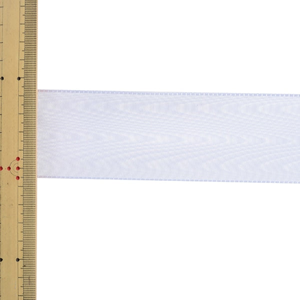 【数量5から】 リボン 『モアレリボン 1300 幅約5cm 2番色』 MOKUBA 木馬