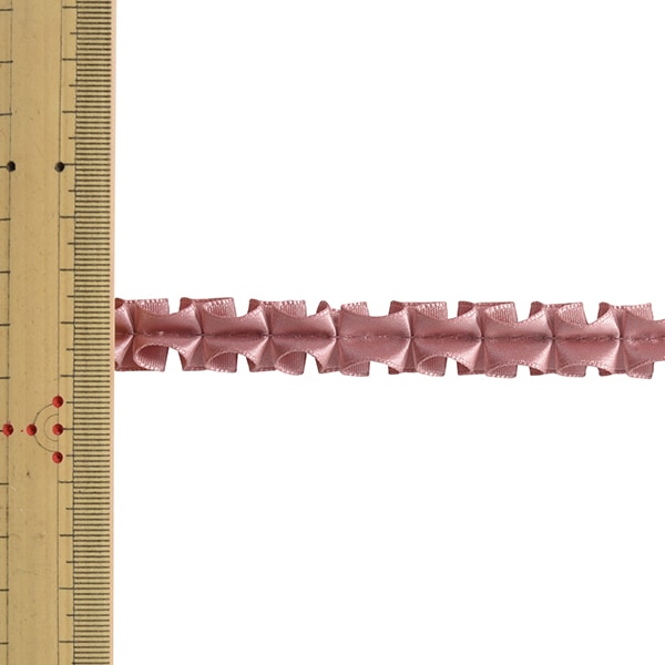 【数量5から】 リボン 『プリーツサテンリボン 幅約1.5cm 65番色』 MOKUBA 木馬