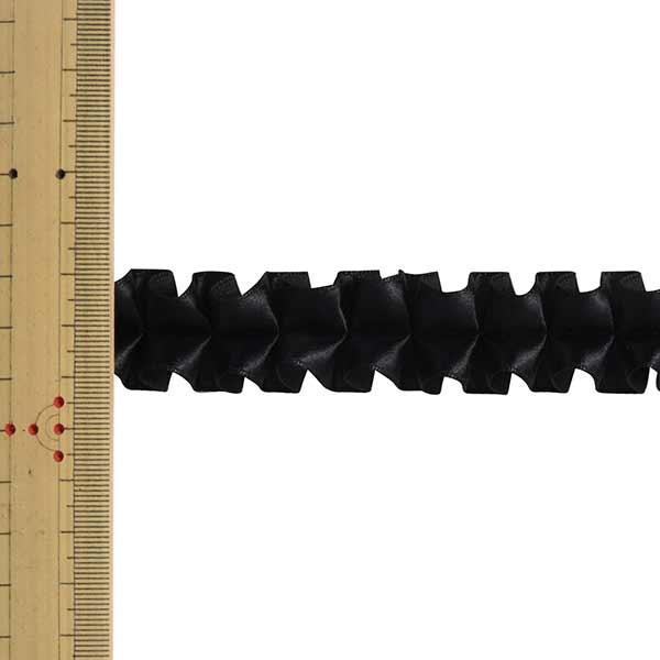 【数量5から】 リボン 『プリーツサテンリボン 幅約2.5cm 3番色』 MOKUBA 木馬