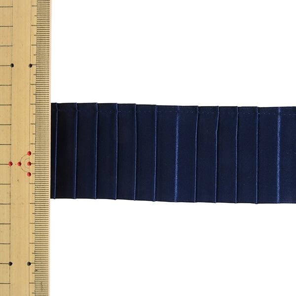 【数量5から】 リボン 『プリーツサテンリボン 幅約5cm 19番色』 MOKUBA 木馬