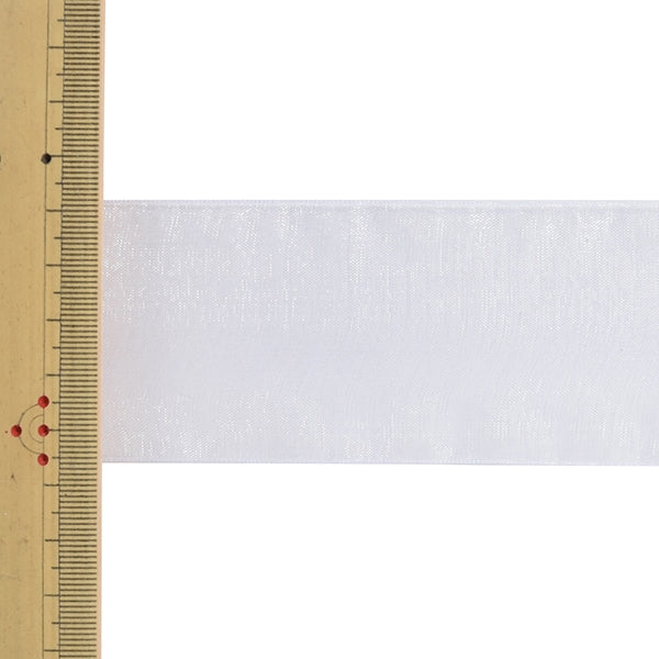 【数量5から】 リボン 『オーガンジーリボン 1500 幅約5cm 2番色』 MOKUBA 木馬