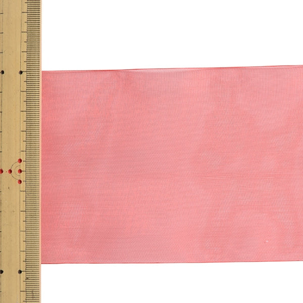 【数量5から】 リボン 『オーガンジーリボン 1500 幅約10cm 1番色』 MOKUBA 木馬