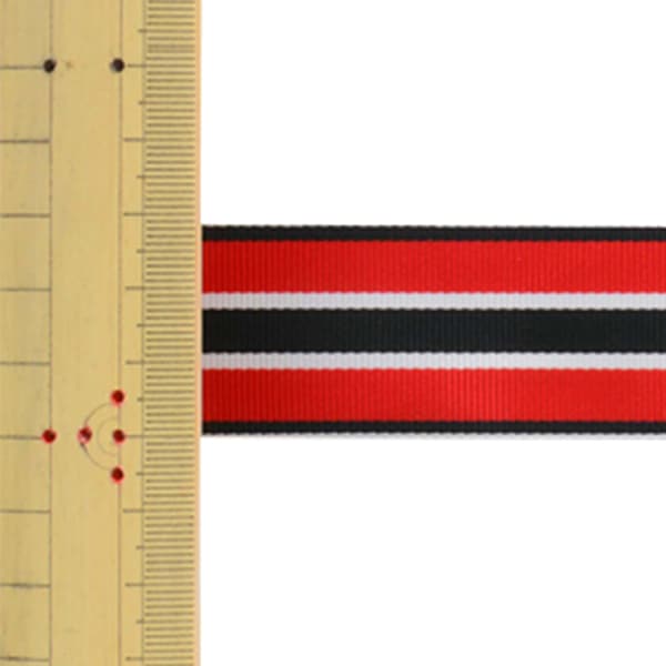 【数量5から】 リボン 『ストライプグログランリボン 幅約3cm 1番色 SIC-1002』