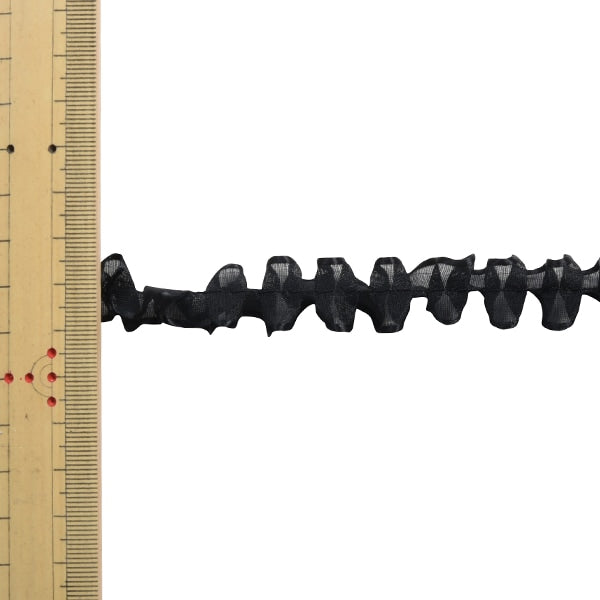 【数量5から】 リボン 『フリルジョーゼットリボン 幅約1.5cm 3番色』 MOKUBA 木馬