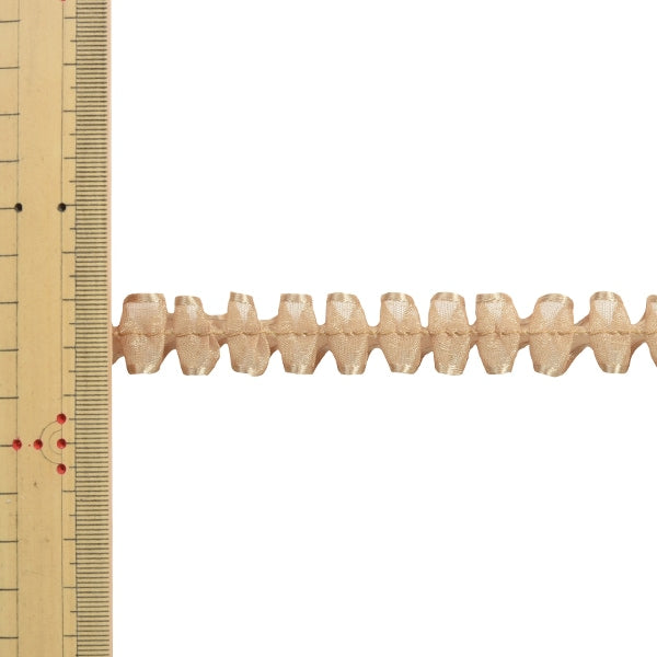 【数量5から】 リボン 『フリルジョーゼットリボン 幅約1.5cm 15番色』 MOKUBA 木馬