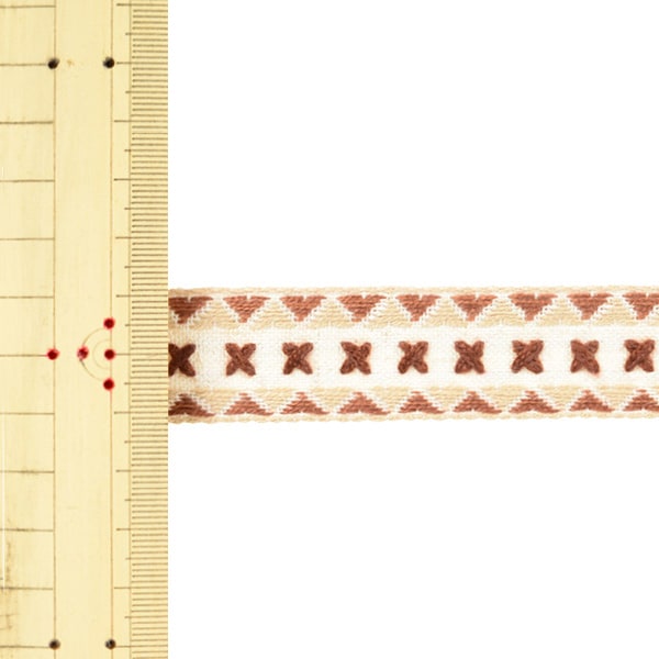 【数量5から】 手芸テープ 『麻混エンブリボン 043番色 144-7266-043』 DARIN ダリン