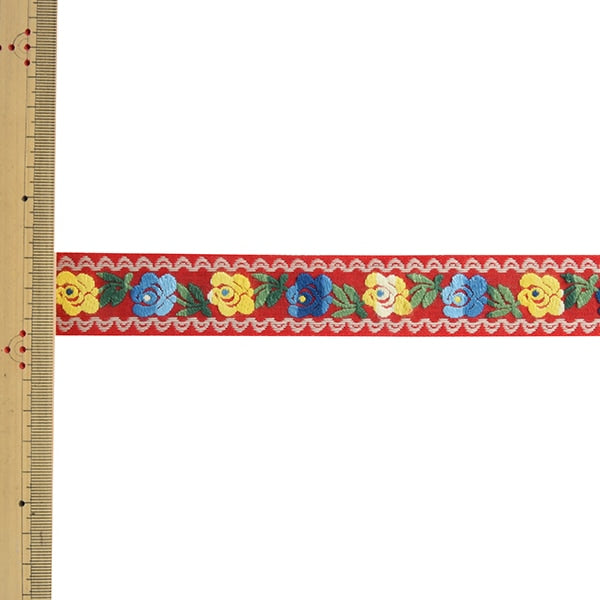 【数量5から】 手芸ブレード 『チロルテープ 5109Y 幅約3cm 4番色』 MOKUBA 木馬